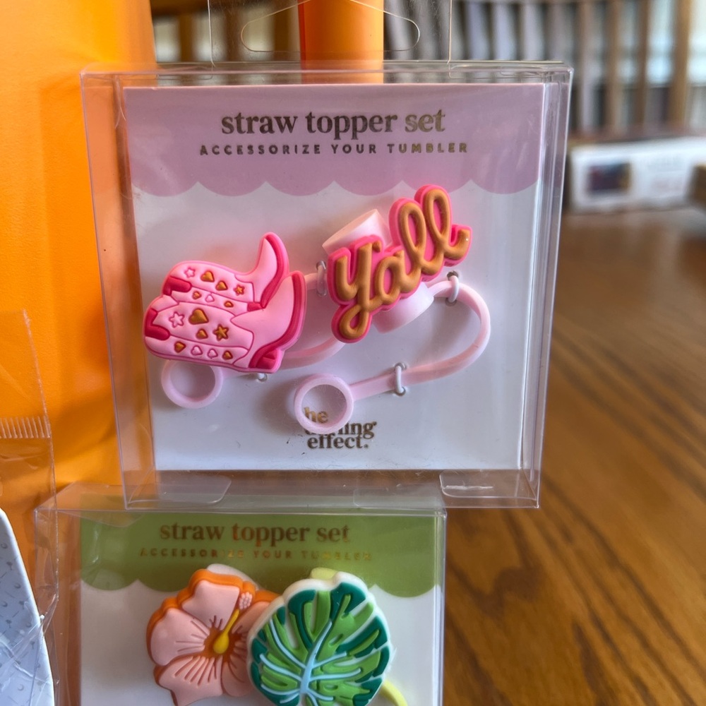 Palmetto Moon & The Darling Effect Straw Toppers will fit 40oz Tumbler Straws. - Picture 5 of 7
